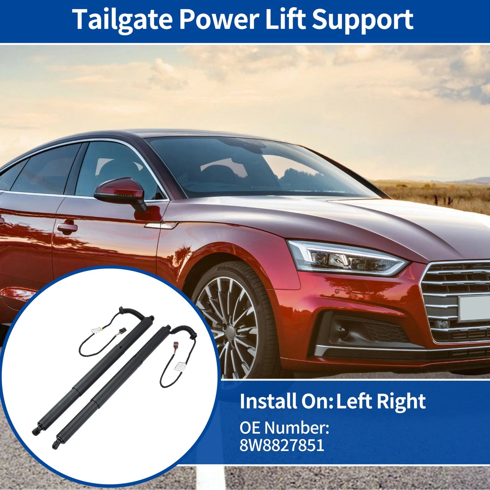 Tailgate Power Lift Support for Audi A5 S5 Sportback (No. 8W8827851)
