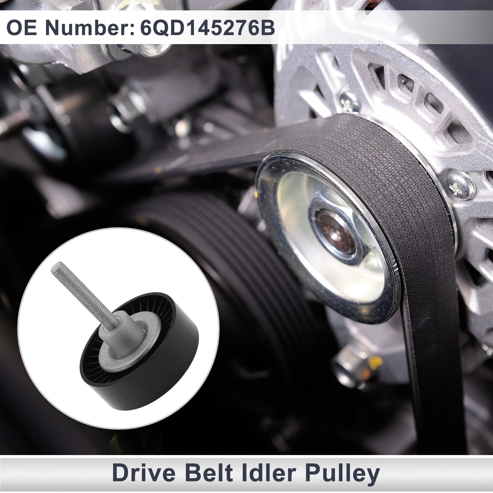 Drive Belt Idler Pulley for Audi A1 (No. 6QD145276B) (2011–2018)