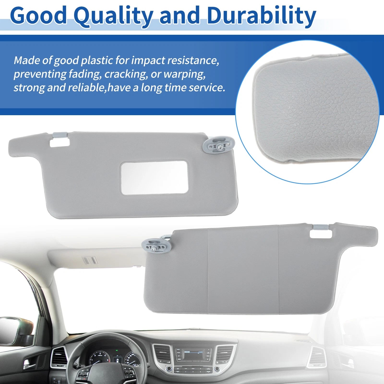 Set of 2 Sun Visors for Honda Civic (1996–2000) Gray No.83230-S01-A32ZC