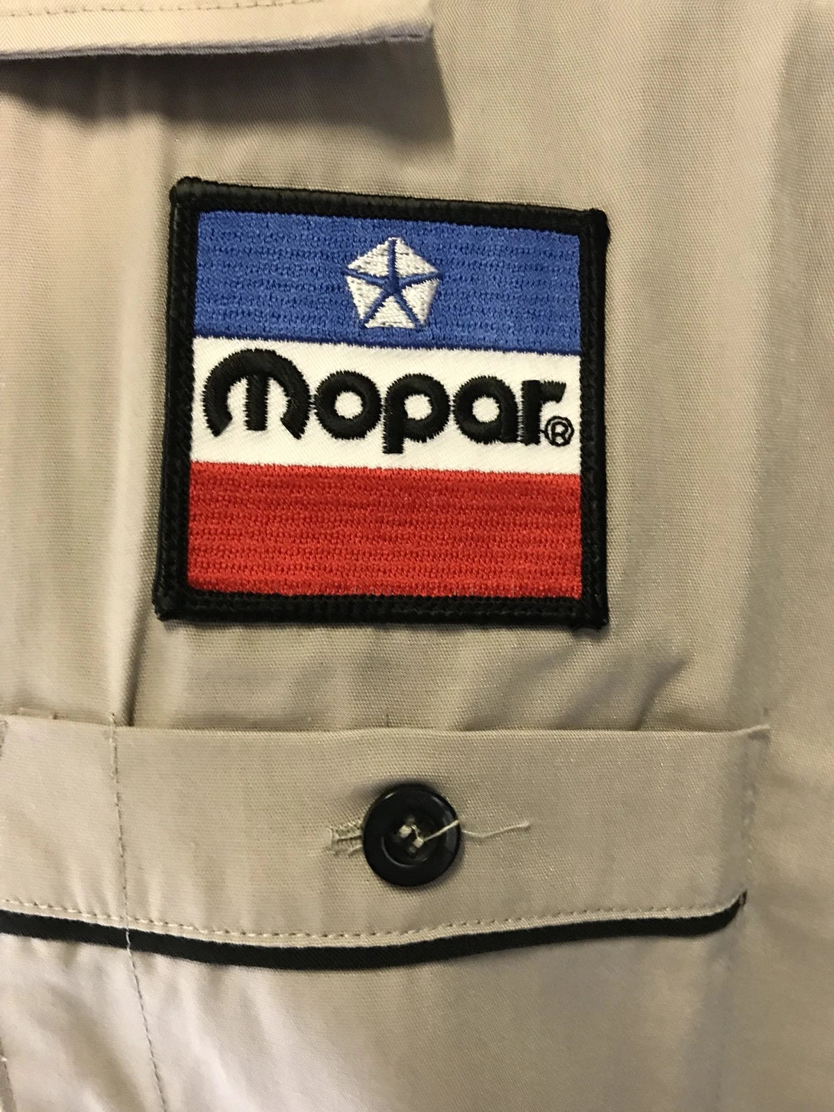 Mechanic Style Button Up Shirt for Dodge Mopar Red Crew (Unisex) (N/A–N/A)