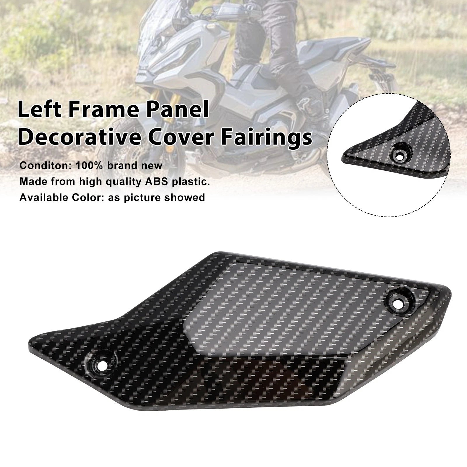 Left Frame Panel Decorative Cover for Honda X-ADV 750 (2021–2025) Carbon