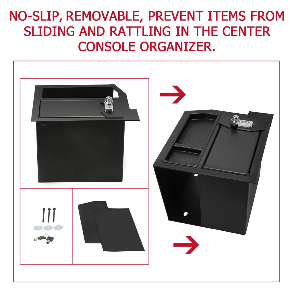 Center Console Safe Box for Toyota Sequoia Tundra (2007-2021)