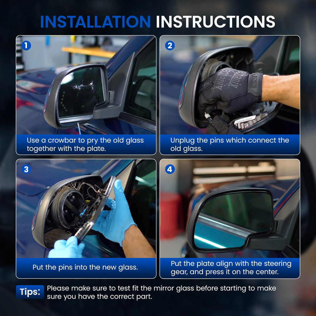 Heated Passenger Side Mirror Glass for Audi A3 (2011-2013)