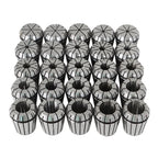Set of 25 Spring Collets for CNC Engraving Machines (1/16-3/4 Inch)