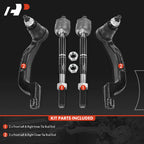 Set of 4 Front Inner Outer Tie Rod Ends for Infiniti QX30 (2016–2020)