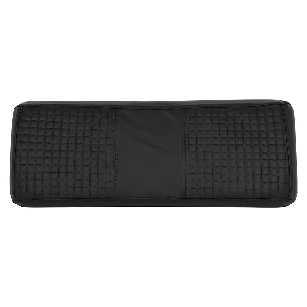 Universal Black Vinyl Golf Cart Seat & Back Cushion Covers