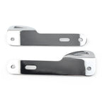 Set of 2 Chrome Trailer Hook Tie-Down Brackets for Harley Touring