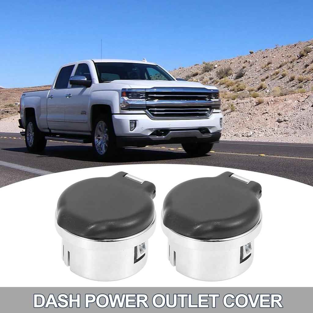 2X Dash Power Outlet Cover Set for Chevrolet Silverado (2007–2013) 20983936