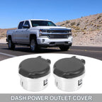 2X Dash Power Outlet Cover Set for Chevrolet Silverado (2007–2013) 20983936