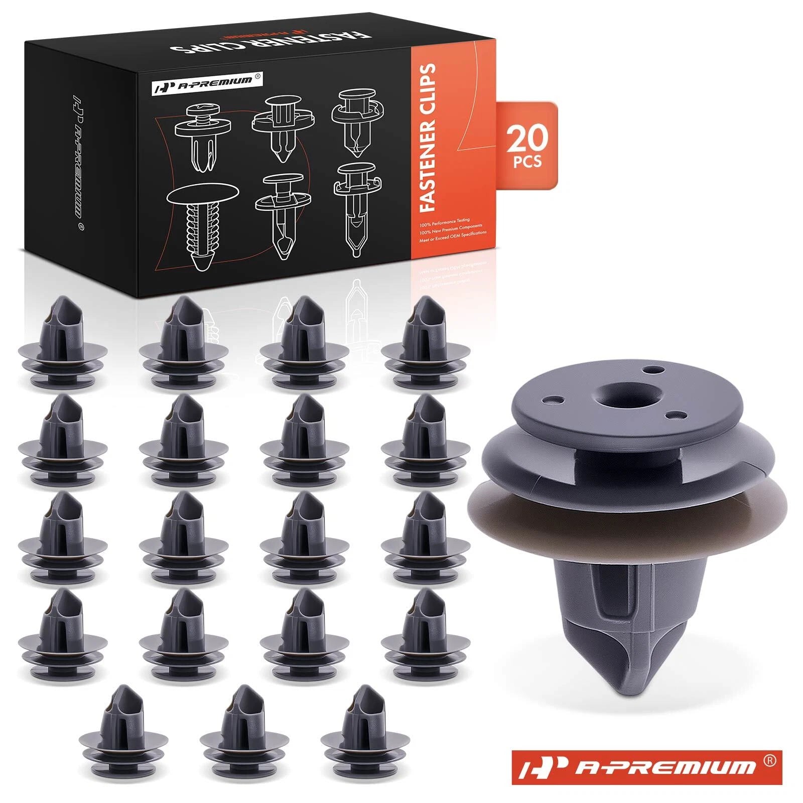 20x Nylon Door Trim Panel Retainers for Honda 