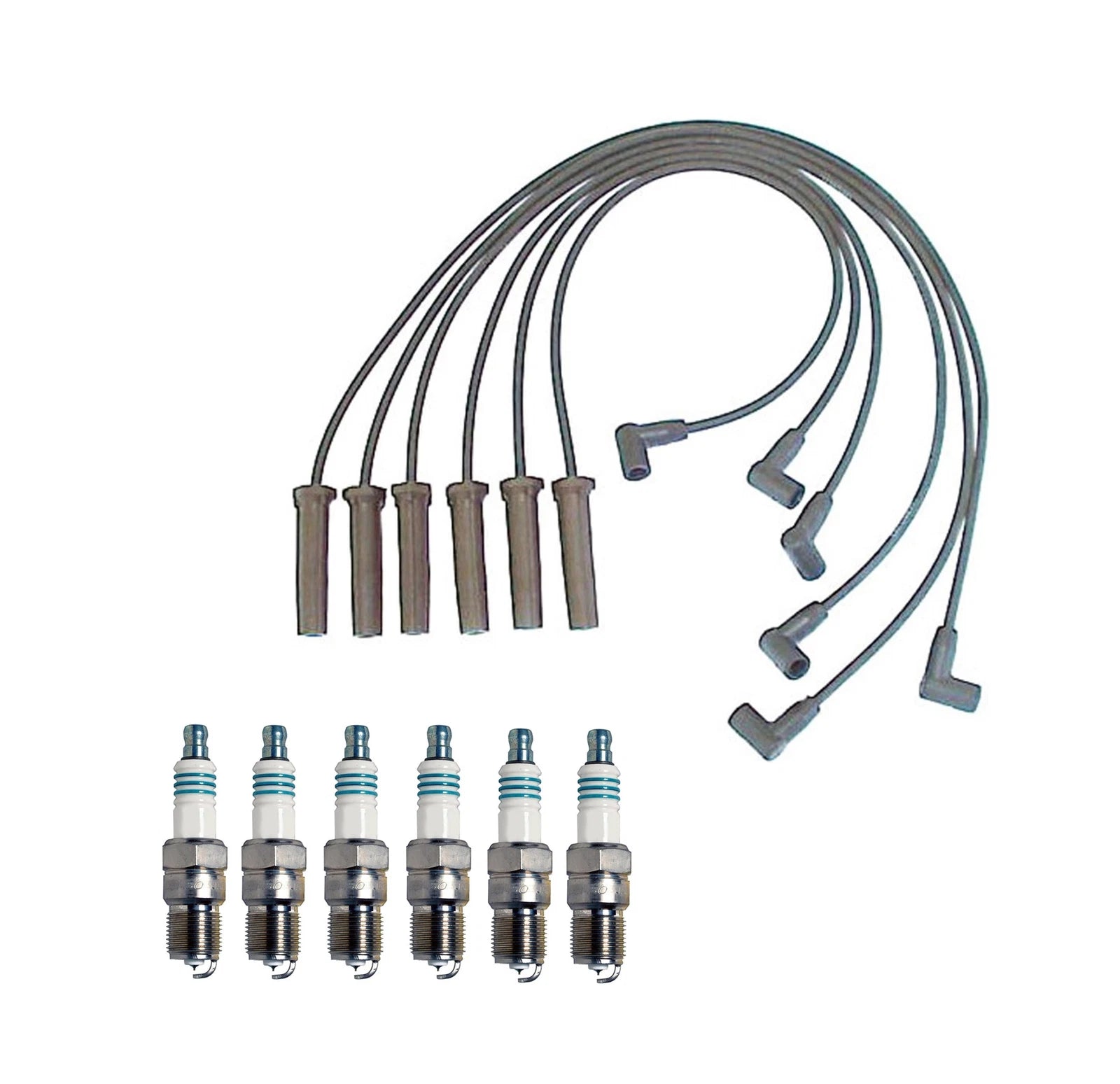 Denso Wire Set & 6 Iridium Power Spark Plugs for V6 (0.044)