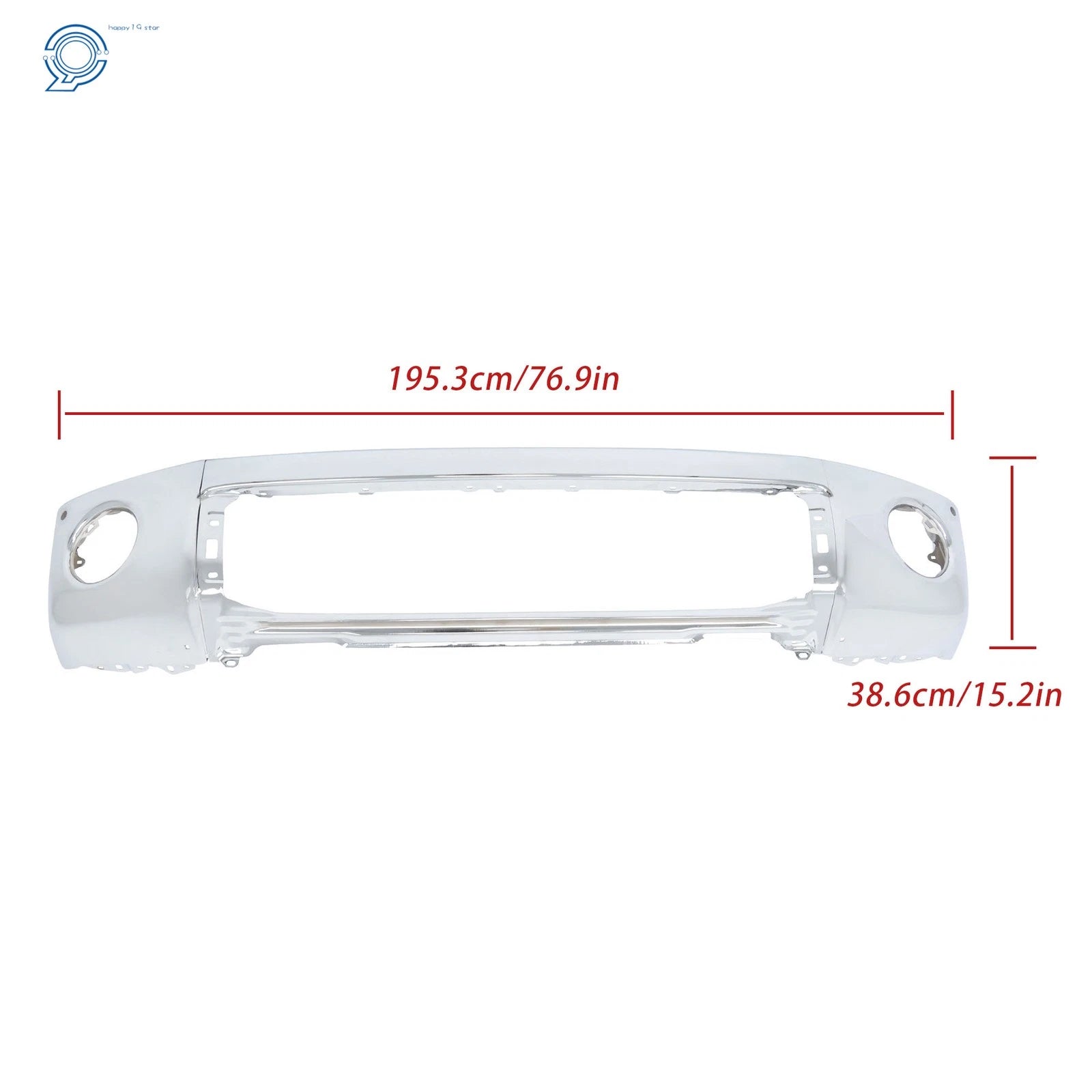 Front Bumper Steel for Toyota Tundra (2007-2013) Chrome