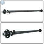 6000lb Trailer Axle for Cargo Boat Utility (95" HF, 6 Lug, 5.5" Idler)