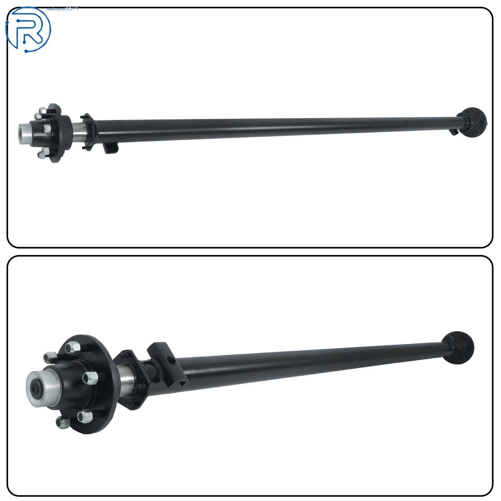 6000lb Trailer Axle for Cargo Boat Utility (95" HF, 6 Lug, 5.5" Idler)