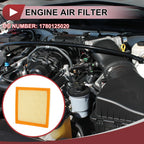 Car Engine Air Filter No. 1780125020 for Toyota (2019–2022)