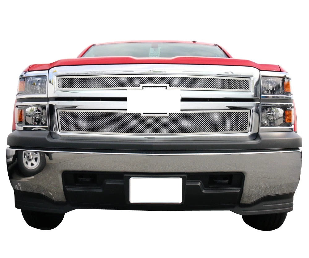 Stainless Mesh Grille Inserts for Chevy Silverado 1500 (2014-2015)