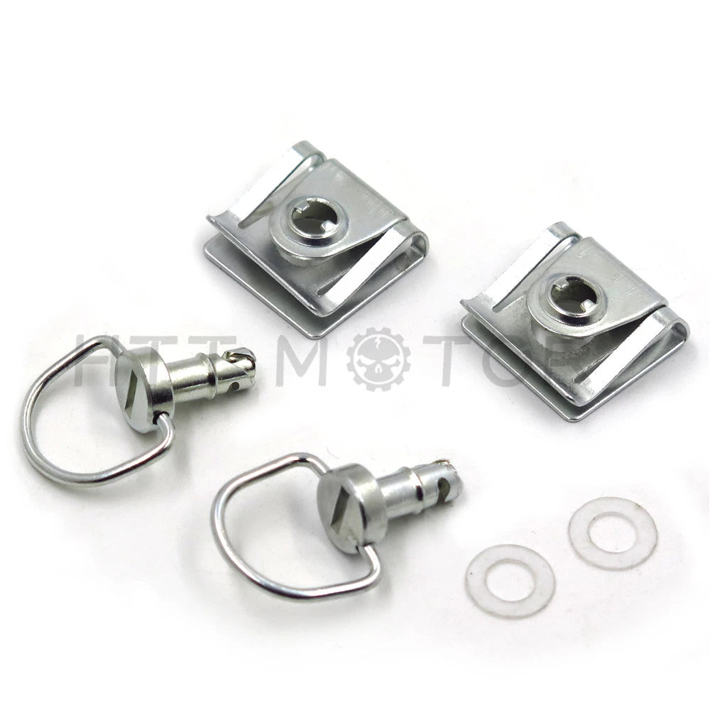Set of 4 Chrome Quick Release Fasteners for HTT Fairing Bolts