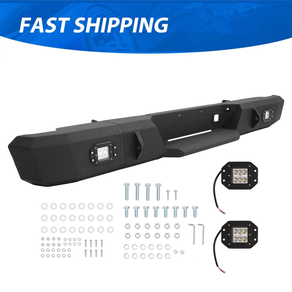 Steel Rear Bumper with LED Lights for Chevy Silverado 1500 (1999–2006)