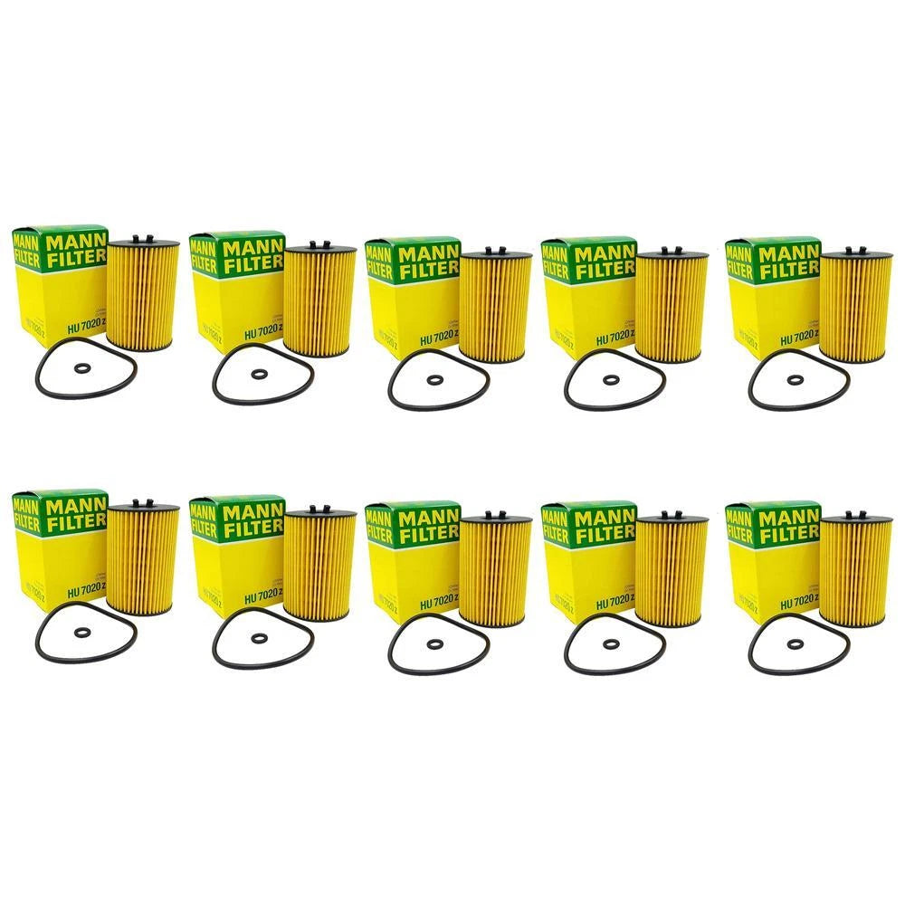 Set of 10 Oil Filters HU 7020 for Audi A3, VW Beetle, Golf, Jetta (2000–2023)