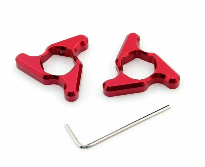 Blade Fork Preload Adjusters for ZX6R, 9R, 12R, TL1000, YZF R6 (17mm, Red)