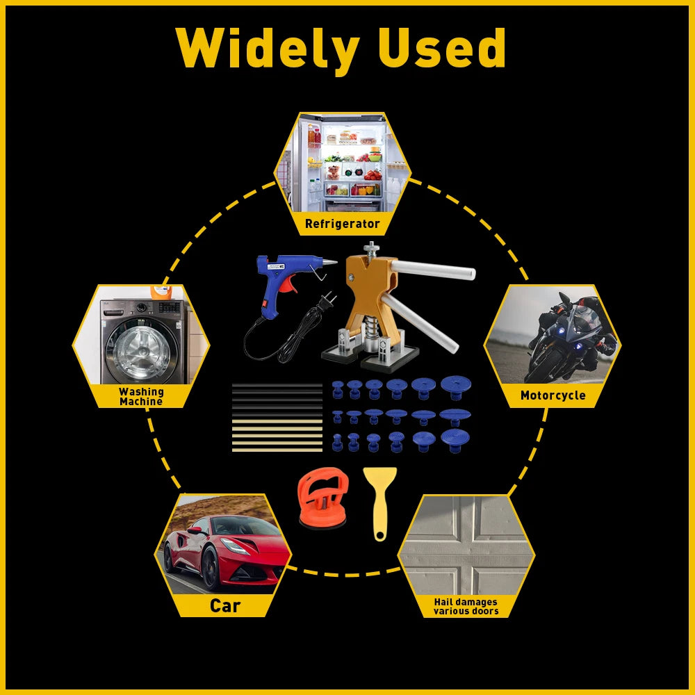 Set of 2 Car Pulling Tabs for Paintless Dent Repair