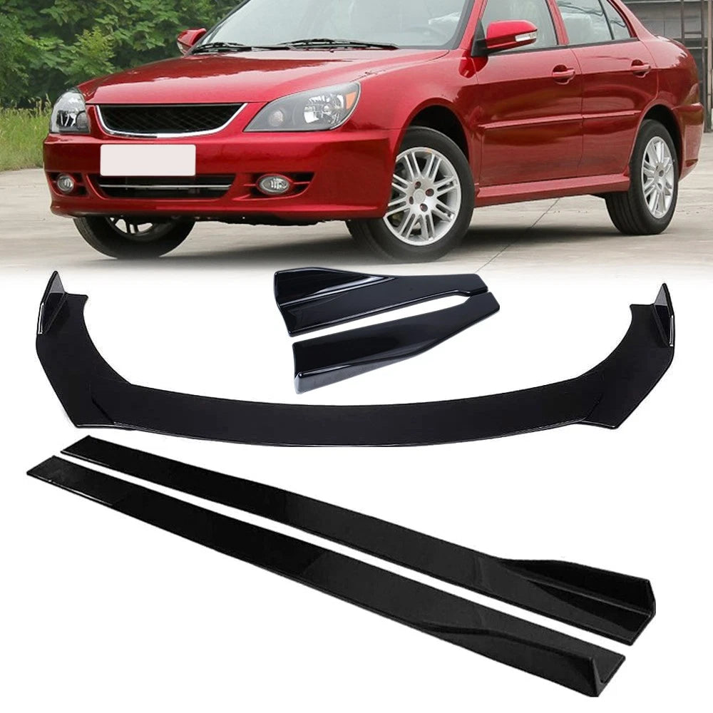 Front Bumper Chin Lip Splitter Spoiler Kit for Mitsubishi Lancer