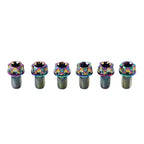 6pcs M6x10mm Titanium Torx Head Flange Screws for Bike Motorcycle