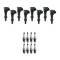 Set of 8 Ignition Coils & Denso Platinum Spark Plugs for Aspen Raider (2007–2009)
