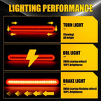2X 9" Red/Amber LED Tail Light for Truck Trailer (YYYY–YYYY)