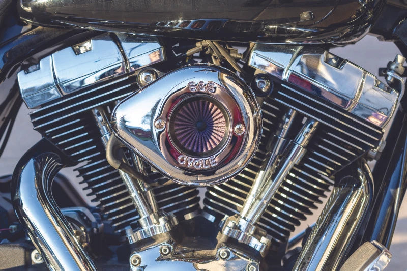 S&S Cycle Stealth Air Stinger Kit for Harley BT (2001–2017) - Chrome Teardrop