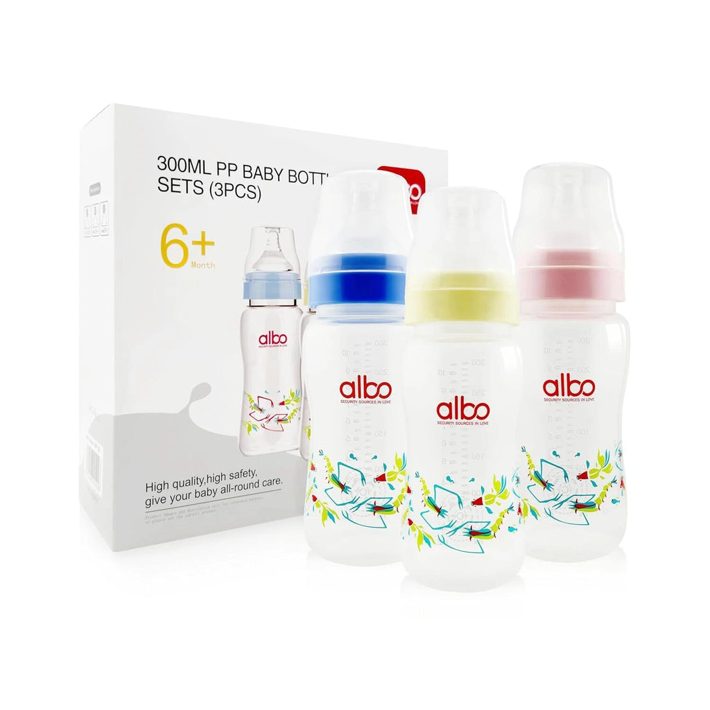 3 Pack Anti-Colic Baby Bottle 10oz for Albo ARC (Nipple)