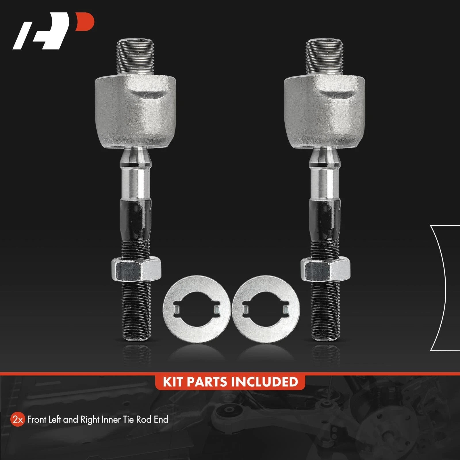 2X Front Inner Side Tie Rod End for Honda Accord (2005-2007)