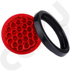 2X Round LED Stop Turn Tail Brake Lights for Truck Trailer (4 Inch)
