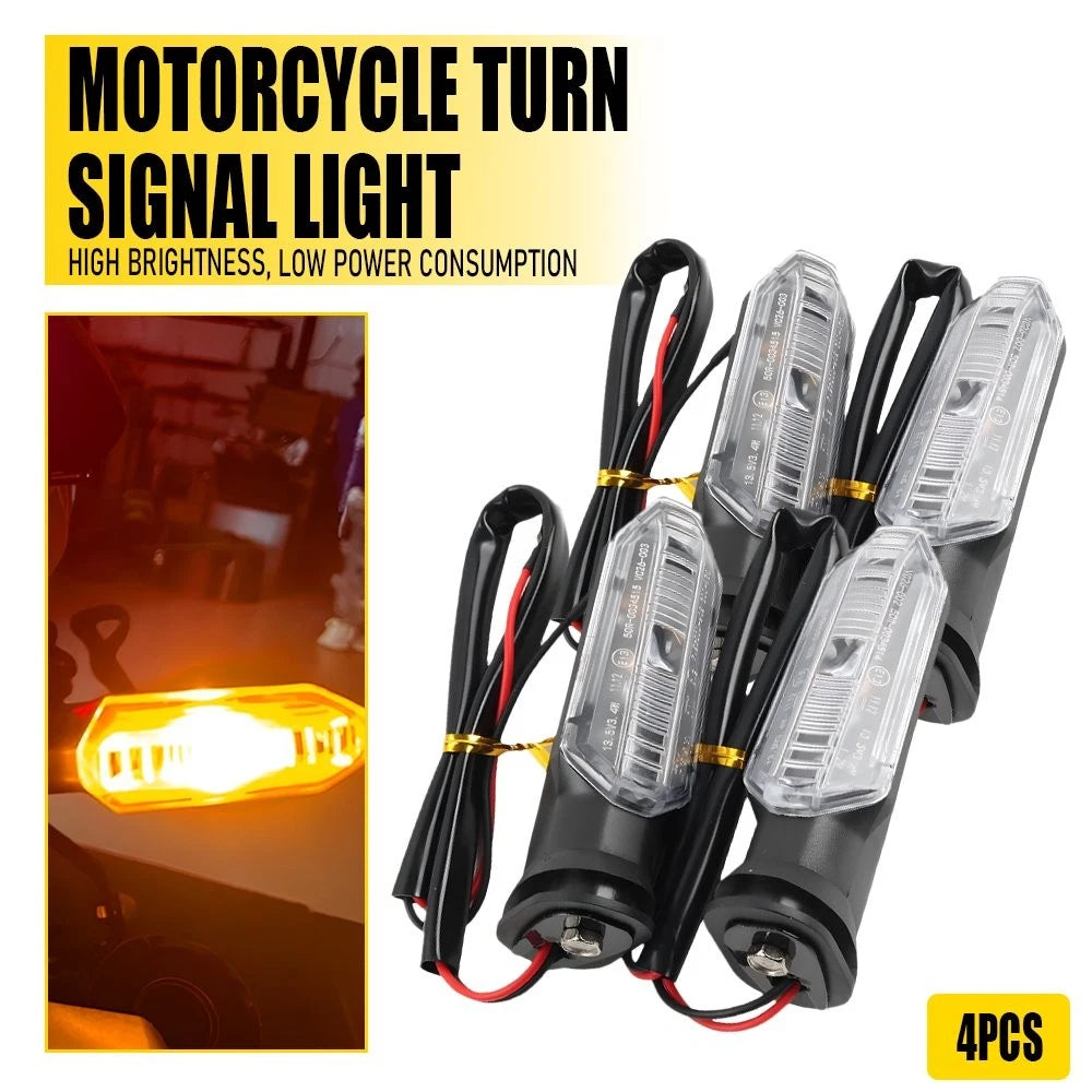 4X Turn Signal Lights for Honda CB400F NC700 CBR500R (EPY)