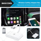 USB Wireless CarPlay Adapter Dongle for Apple iOS Vehicles (2010–2023)