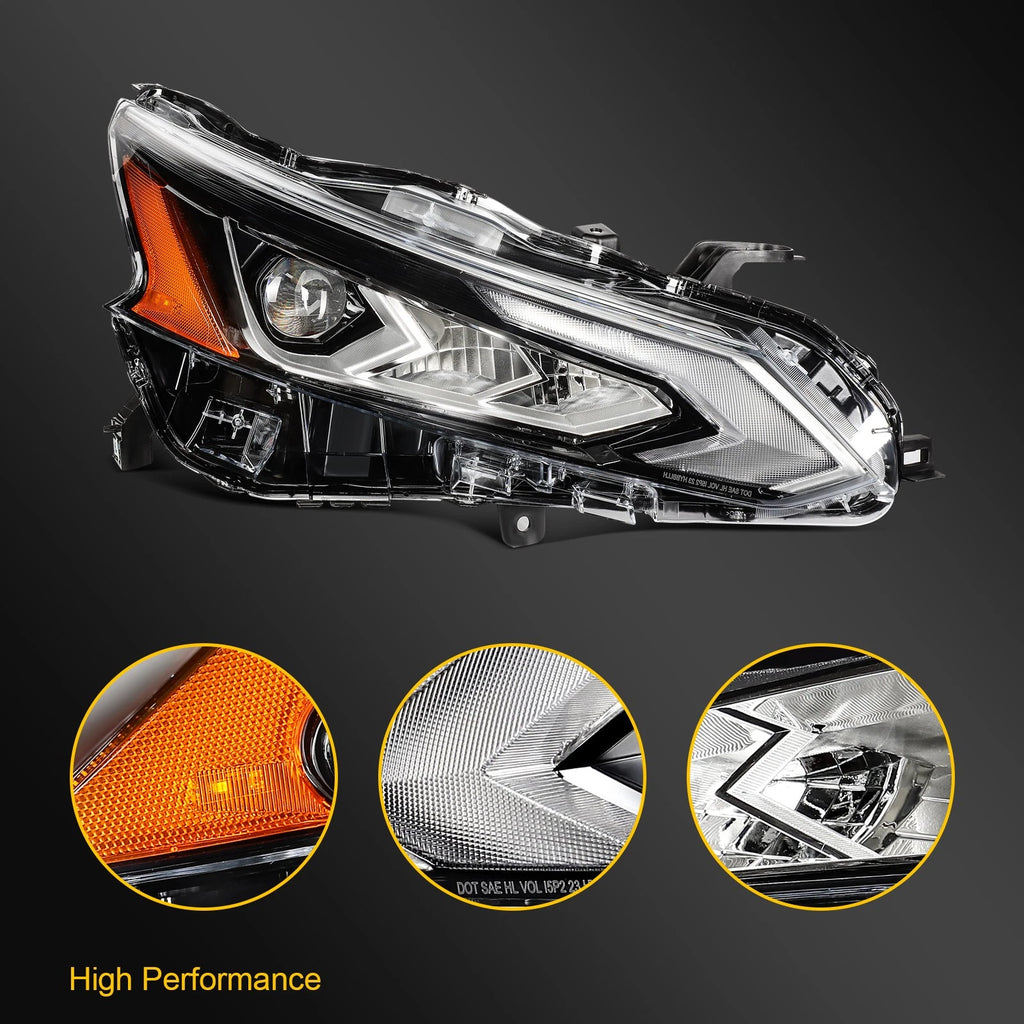 Right Side LED DRL Headlight for Nissan Altima (2019–2022)