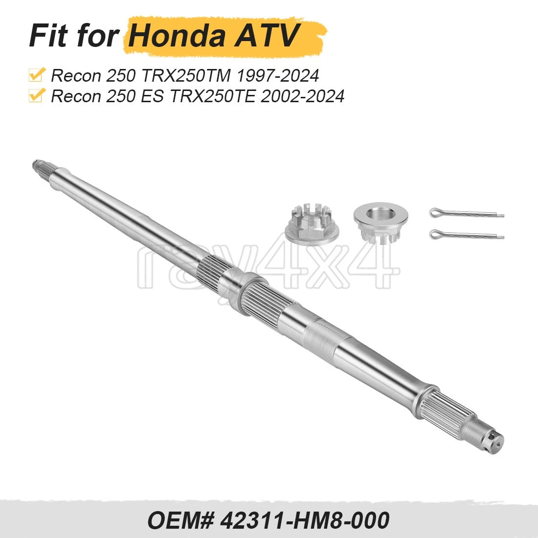 Rear Wheel Axle Shaft for Honda Recon 250 (1997–2024) 42311-HM8-000