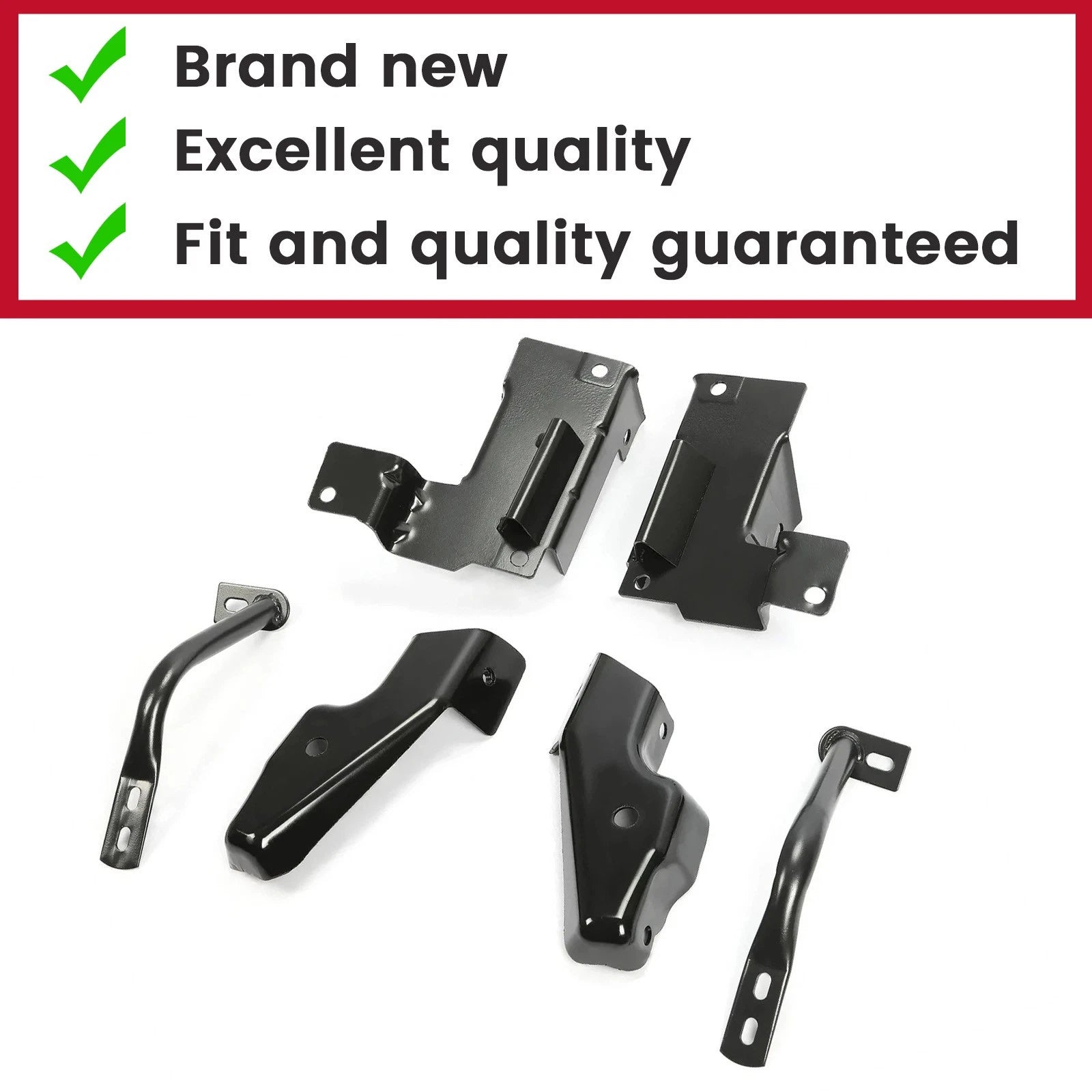 Bumper Bracket Set of 6 for Chevrolet Silverado 1500 2500 (2003-2006)