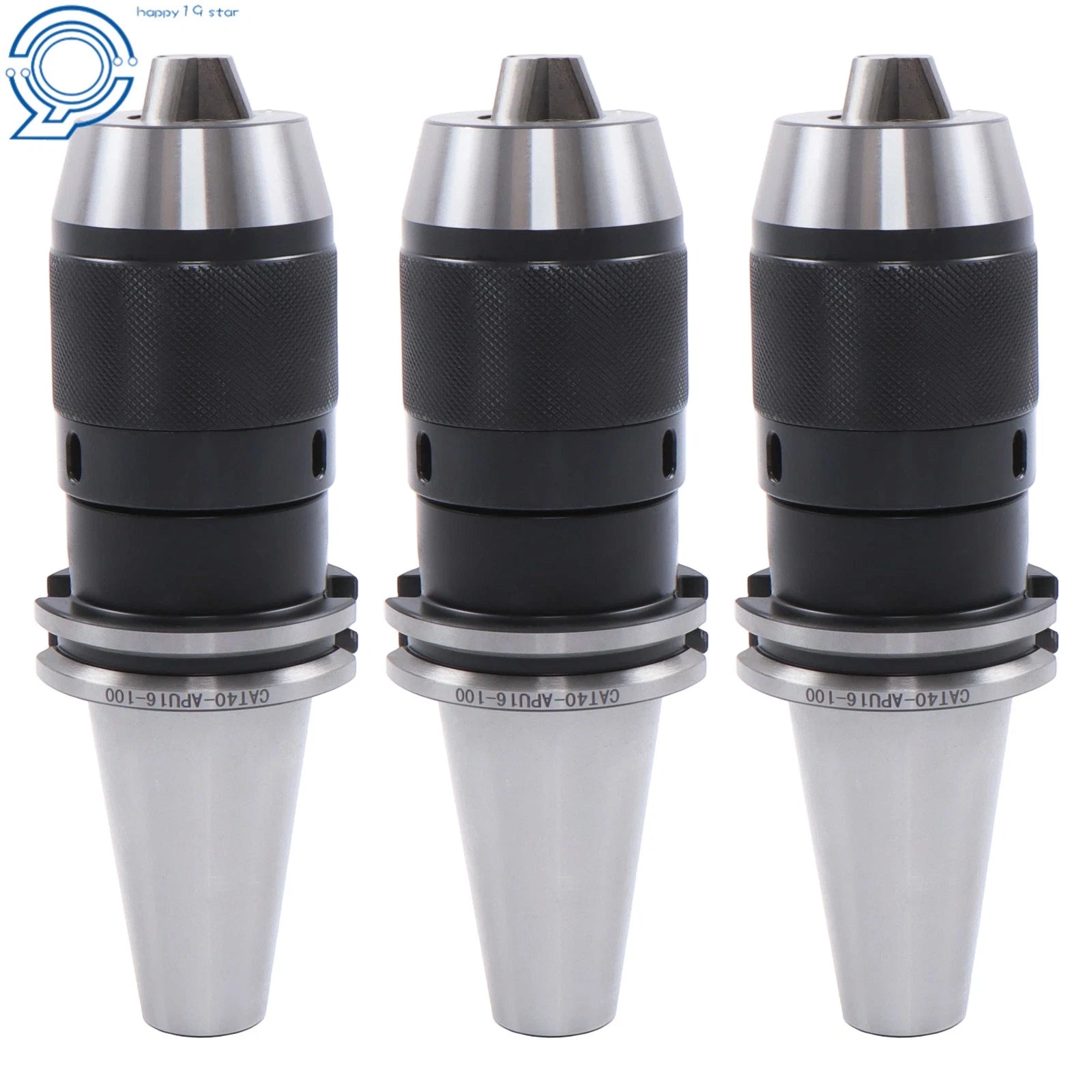 3X CAT40 5/8" Keyless Drill Chuck Low Runout for CNC Machining