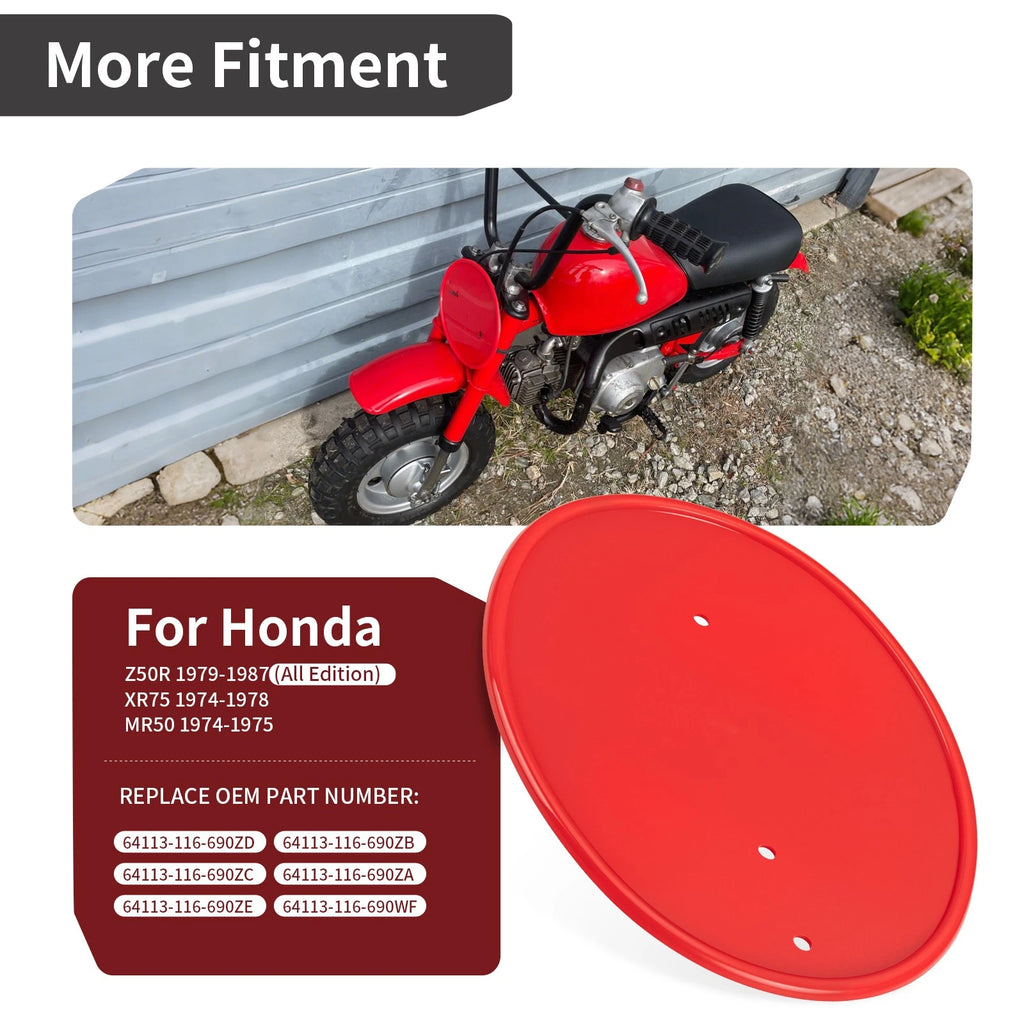 Front Side Number Plate Red for Honda Z50 Z50R XR75 MR50 (1974–1987)