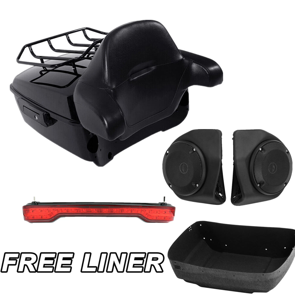 Trunk Top Rack Pad Light Speakers for Harley Street Glide (2014–2023)