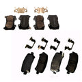 Set of 4 Front & Rear Brake Pads for Chevy Colorado Canyon (2015–2023)