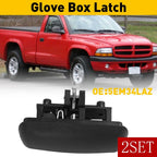 Set of 2 Glove Box Lock Latch Handles for Dodge Dakota Durango (1997–2000)