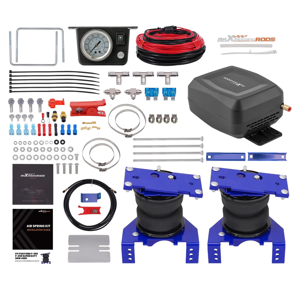 Air Suspension Helper Spring + Compressor Kit for Ford F-250/F-350 (2023–2024)