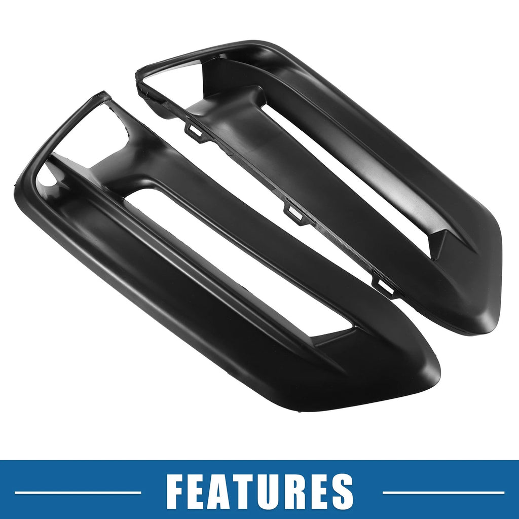 2X Fog Light Grille Cover for Honda Accord (2018–2020) Black