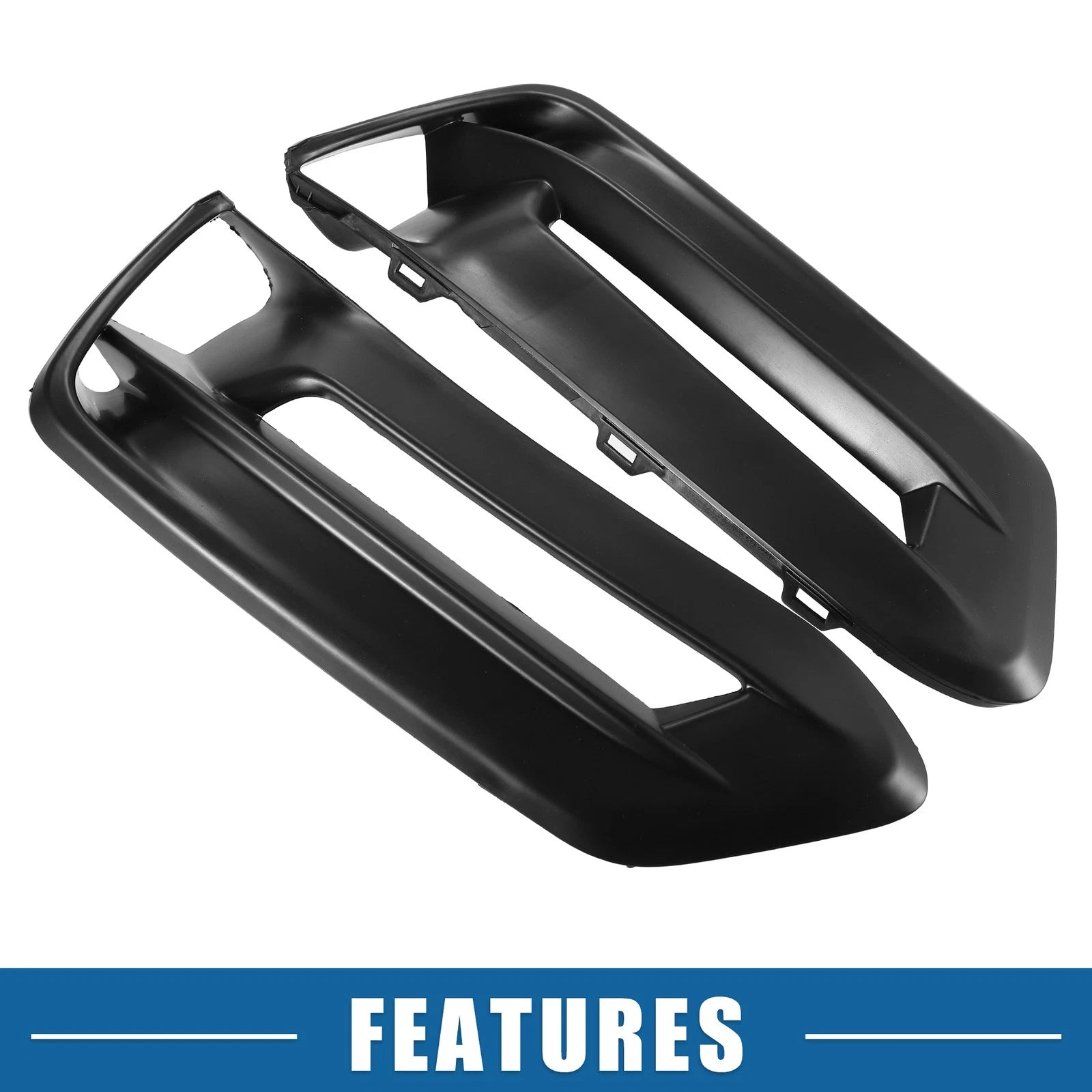 2X Fog Light Grille Cover for Honda Accord (2018–2020) Black