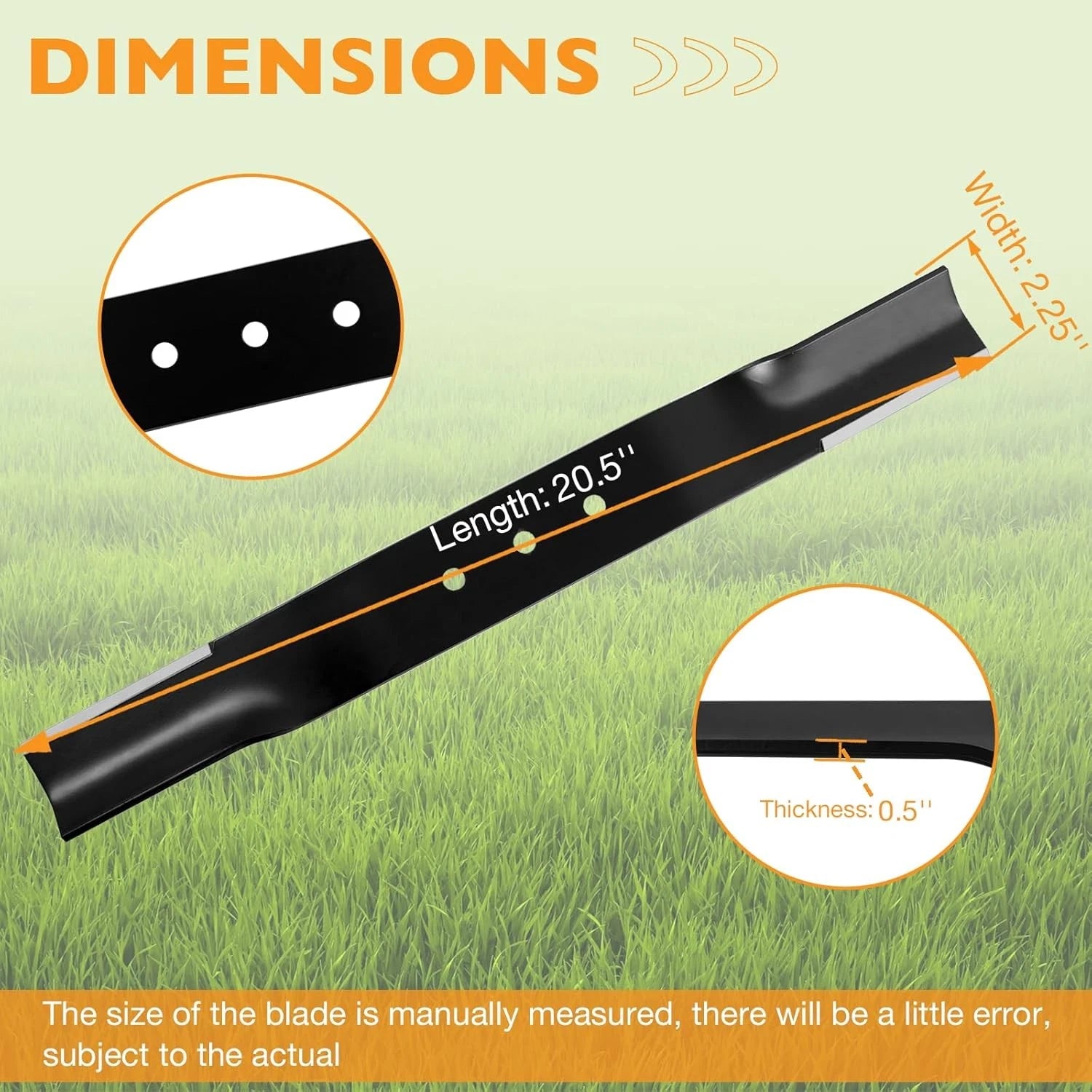 Set of 2 Lawn Mower Blades & 122" Belt for Swisher Finish Cut Mowers