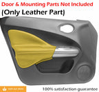 Front Insert Door Panel Cover Leather for Nissan Juke (2011–2017) Yellow