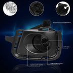 Fog Lights for Toyota Prius-C (2012–2014) - Smoked Lens, Bezel, Switch