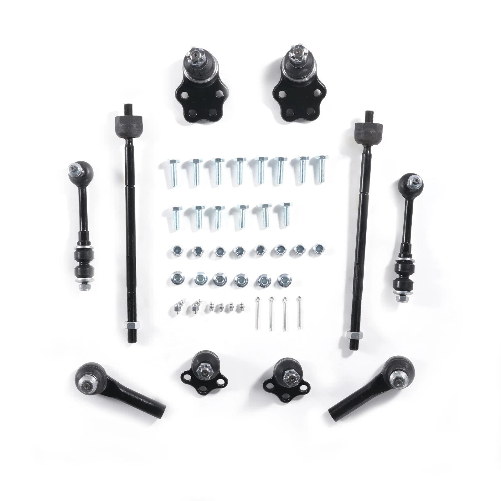 Set of 4 Front Lower Ball Joints Tie Rod Ends Sway Bars for Durango Dakota (2000–2004)